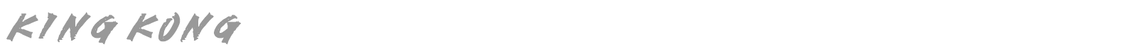 King Kong font preview